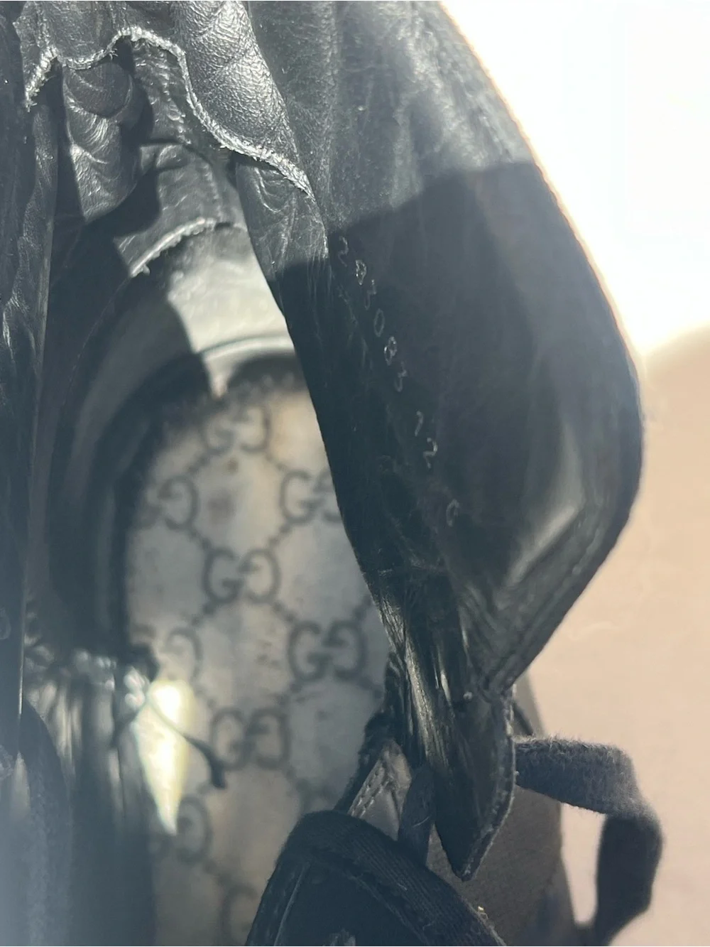 Men's GUCCI  Black High-Top Fashion Sneakers
